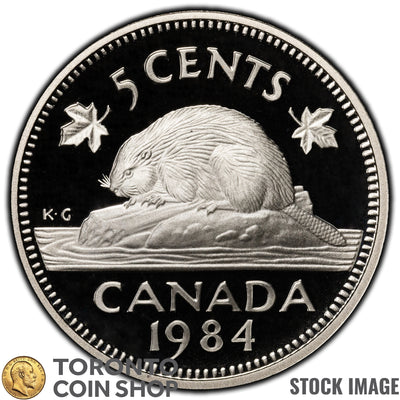 Canada 1984 5 Cents Coin - Proof Strike