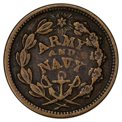 United States Ca. 1860's Civil War Token Army & Navy The Federal Union
