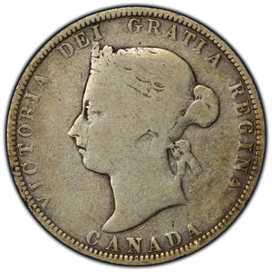 SOLD Canada 1883-H 25 Cents Quarter Silver Coin