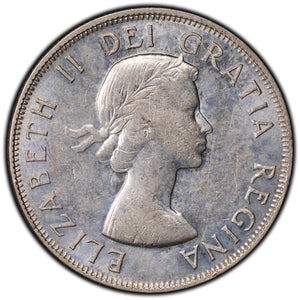 SOLD Canada 1958 Dot 50 Cents Half Dollar Silver Coin