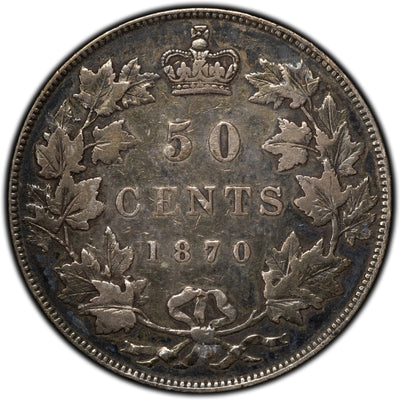 SOLD Canada 1870 LCW 50 Cents Half Dollar Silver Coin
