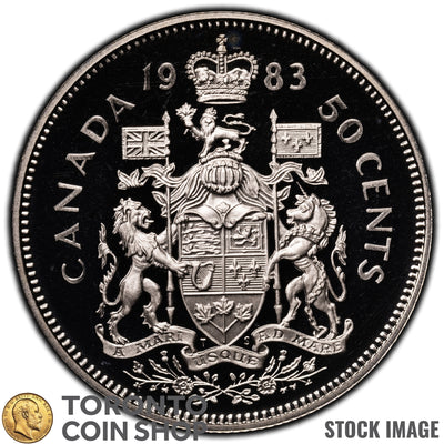 Canada 1983 50 Cents Nickel Coin - Proof Strike