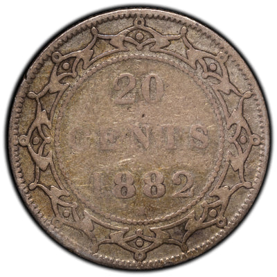SOLD Newfoundland 1882-H 20 Cents Silver Coin