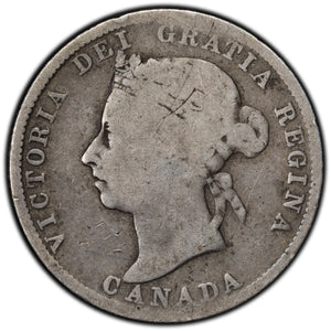 SOLD Canada 1886 25 Cents Quarter Silver Coin