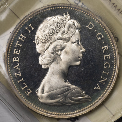 SOLD Canada 1967 $1 Silver Dollar Coin - ICCS Specimen SP-67 Heavy Cameo