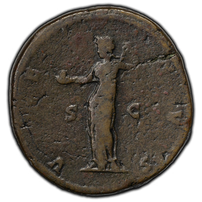 SOLD Ancient Rome Lucilla Wife of Lucius Verus AD 161-169 Sestertius