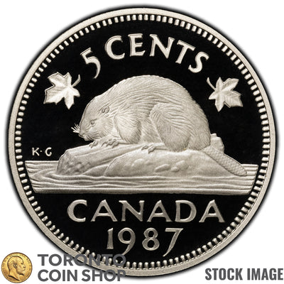 Canada 1987 5 Cents Coin - Proof Strike