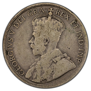 SOLD Canada 1920 50 Cents Half Dollar Silver Coin - Weak Reverse