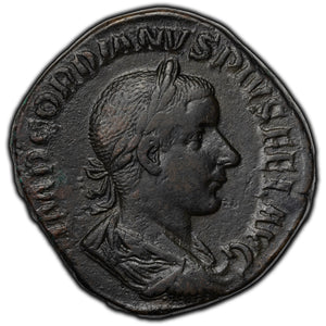 SOLD Ancient Rome Gordian III AD 238-244 Sestertius Coin