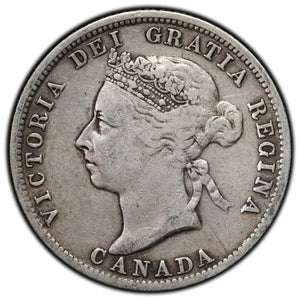 SOLD Canada 1899 25 Cents Quarter Silver Coin