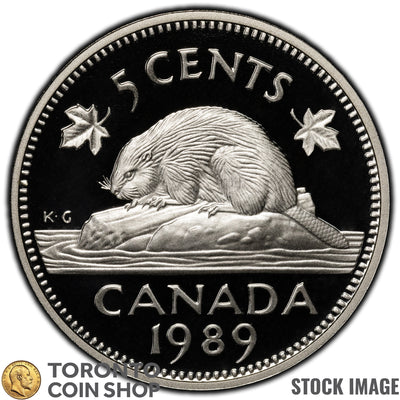 Canada 1989 5 Cents Coin - Proof Strike