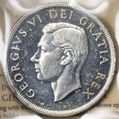 SOLD Canada 1948 $1 Dollar Silver Coin - ICCS MS-62