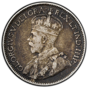 SOLD Canada 1913 25 Cents Quarter Silver Coin