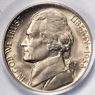 SOLD United States 1938-D 5 Cents Jefferson Nickel Coin - PCGS MS-65 OGH