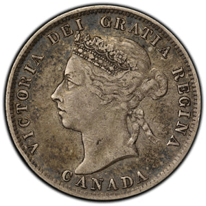 SOLD Canada 1900 25 Cents Quarter Silver Coin