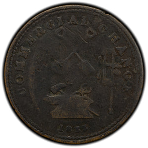 SOLD Upper Canada 1833 1/2 Half Penny Token Commercial Change UC-13