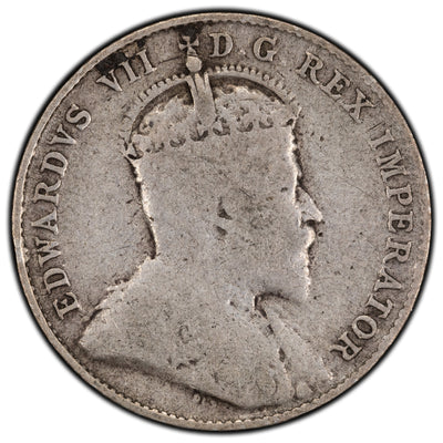 Canada 1907 10 Cents Dime Silver Coin