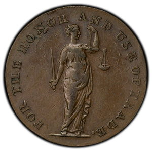 SOLD Ireland 1794 Dublin Talbort Fyan Grocer Poolbeg 1/2 Half Penny Token D&H #308