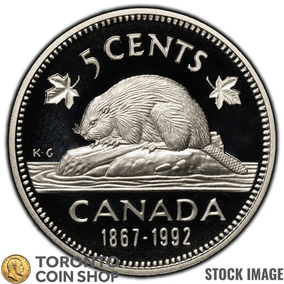 Canada 1992 (1867-1992) 5 Cents Coin - Proof Strike