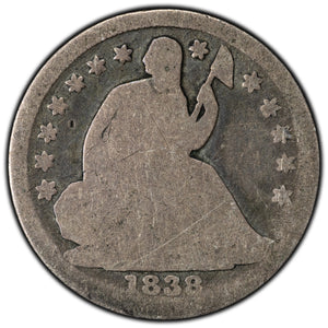 SOLD United States 1838 1/2 Half Dime Seated Liberty Silver Coin