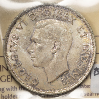 SOLD Canada 1941 50 Cents Half Dollar Silver Coin - ICCS MS-65