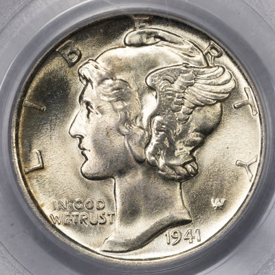 SOLD United States 1941 10 Cents Mercury Dime Silver Coin - PCGS MS-66