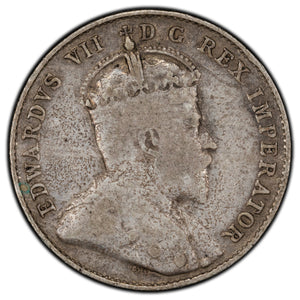 SOLD Canada 1903-H 10 Cents Dime Silver Coin - VG+ (rim bumps)