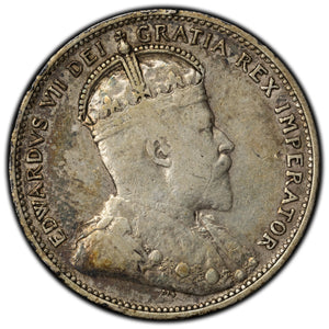 SOLD Canada 1902-H 25 Cents Quarter Silver Coin