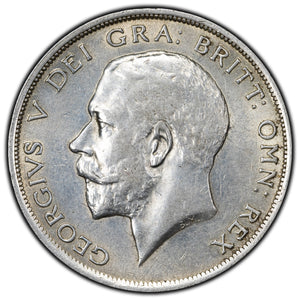 SOLD Great Britain 1916 1/2 Half Crown Silver Coin KM #818.1