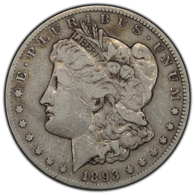 SOLD United States 1893-CC $1 Morgan Silver Dollar Coin