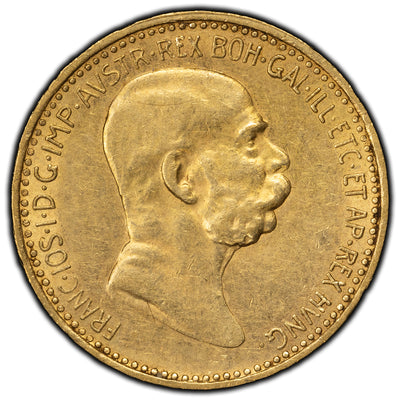 SOLD Austria 1908 10 Corona Gold Coin KM #2810