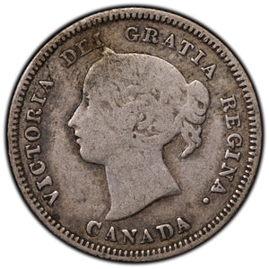 SOLD Canada 1890-H 5 Cents Silver Coin