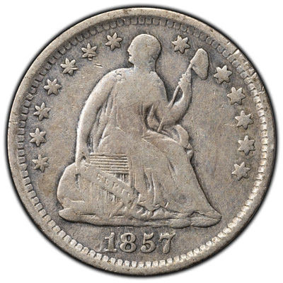 SOLD United States 1857 5 Cents Half Dime Seated Liberty Silver Coin