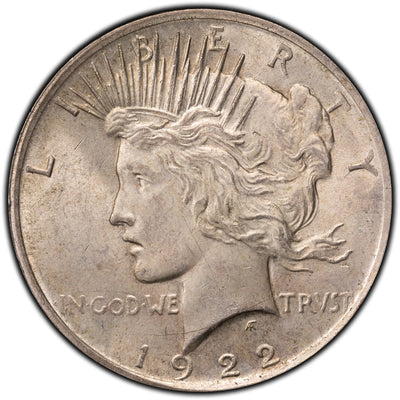 SOLD United States 1922 $1 Peace Silver Dollar Coin