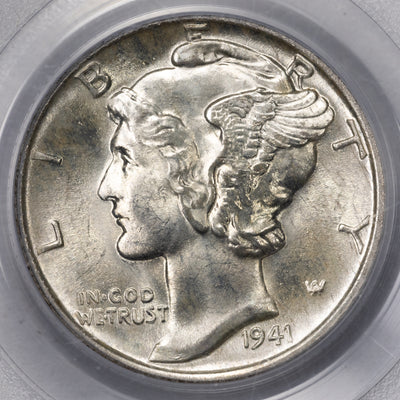 SOLD United States 1941 10 Cents Mercury Dime Silver Coin - PCGS MS-66