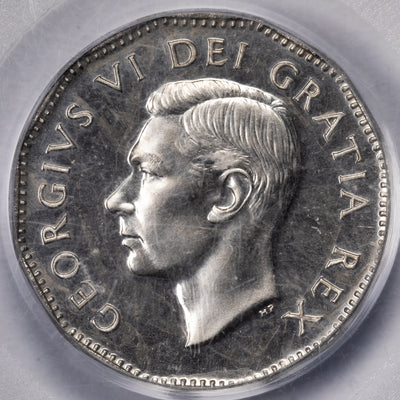 SOLD Canada 1950 5 Cents Nickel Coin - PCGS Specimen SP-65