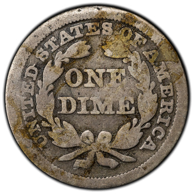 United States 1854 10 Cents Seated Liberty Dime Silver Coin