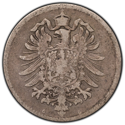 SOLD Germany 1875-G 1 Mark Silver Coin