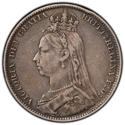 SOLD Great Britain 1892 Shilling Silver Coin