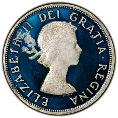 SOLD Canada 1958 $1 Silver Dollar Coin - Enamelled