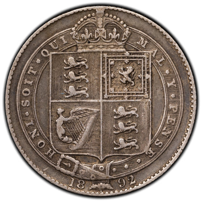 SOLD Great Britain 1892 Shilling Silver Coin