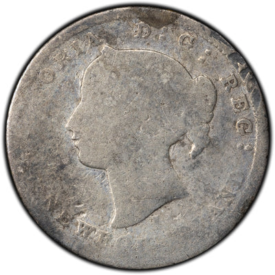 SOLD Newfoundland 1873-H 5 Cents Silver Coin - Low Grade Filler