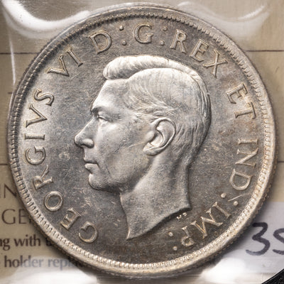 SOLD Canada 1939 $1 Silver Dollar Coin - ICCS MS-62