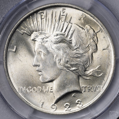 SOLD United States 1923 $1 Peace Silver Dollar Coin - PCGS MS-64