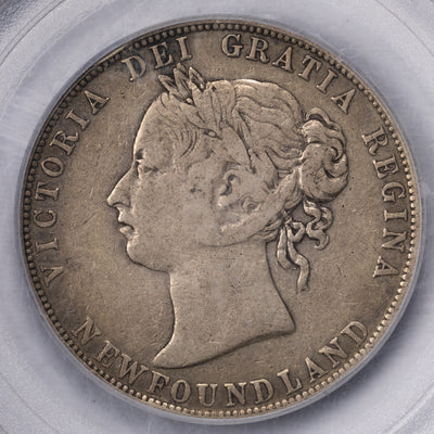 SOLD Newfoundland 1894 50 Cents Silver Coin - PCGS VF-30