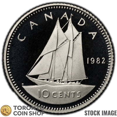 Canada 1982 10 Cents Coin - Proof Strike