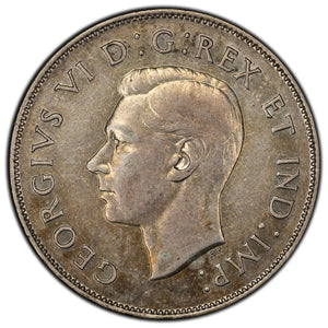 SOLD Canada 1947 ML Maple Leaf 50 Cents Half Dollar Silver Coin - VF