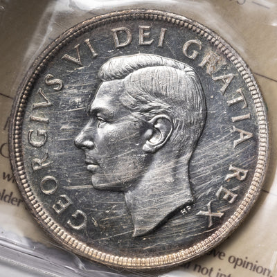 SOLD Canada 1948 $1 Silver Dollar Coin - ICCS MS-60