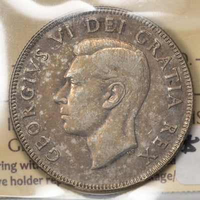 SOLD Canada 1948 50 Cents Half Dollar Silver Coin - ICCS VF-30