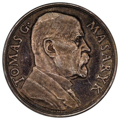 Czechoslovakia 1935 Thomas Masaryk Silver Medal 32mm
